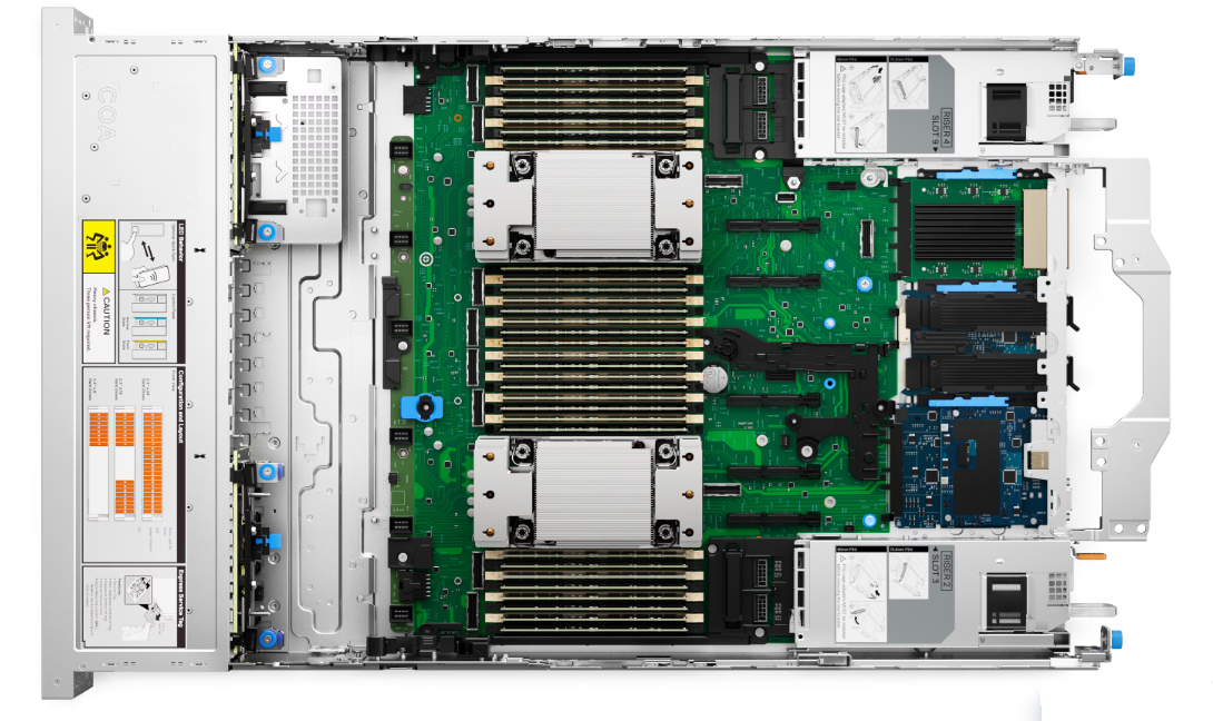 Dell PowerEdge R770 产品页:机架服务器机箱侧向原创示意,非该型号实拍